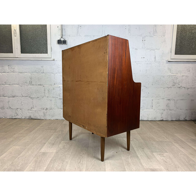 Secrétaire scandinave vintage en teck, 1960