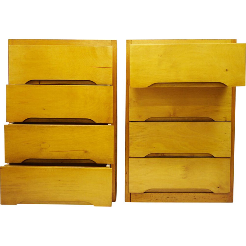 Pair of vintage chests of drawers by B Linden 1960