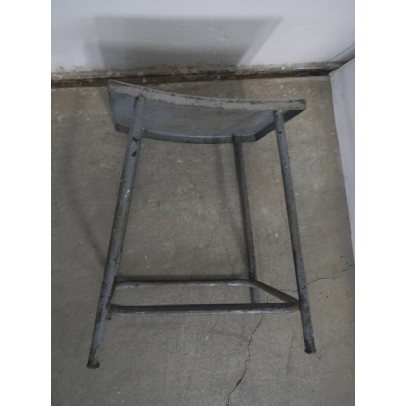 Vintage Iron stool with iron varnish