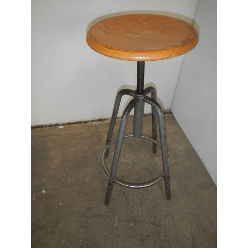 Vintage stool adjustable