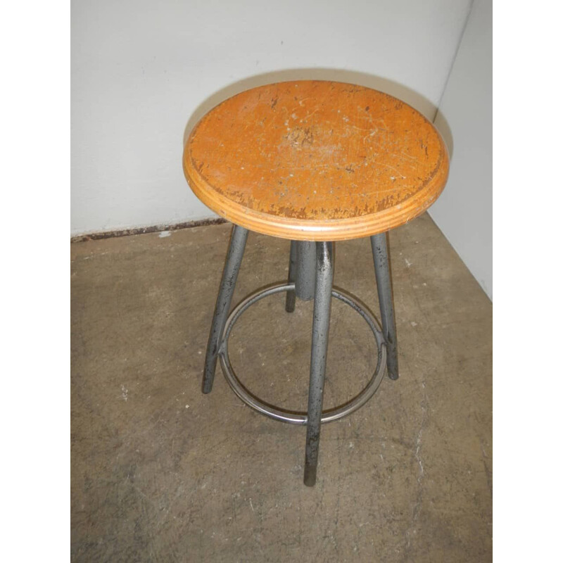 Vintage stool adjustable