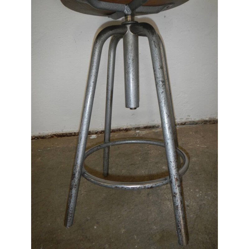 Vintage stool adjustable