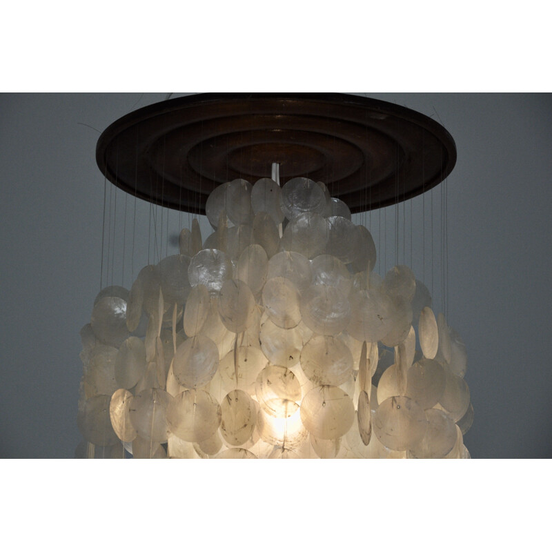 Vintage Pearl Chandelier 1970s