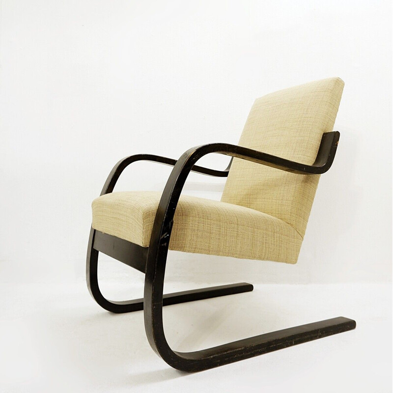 Sillón vintage de madera curvada de Alvar Aalto para Artek 1939