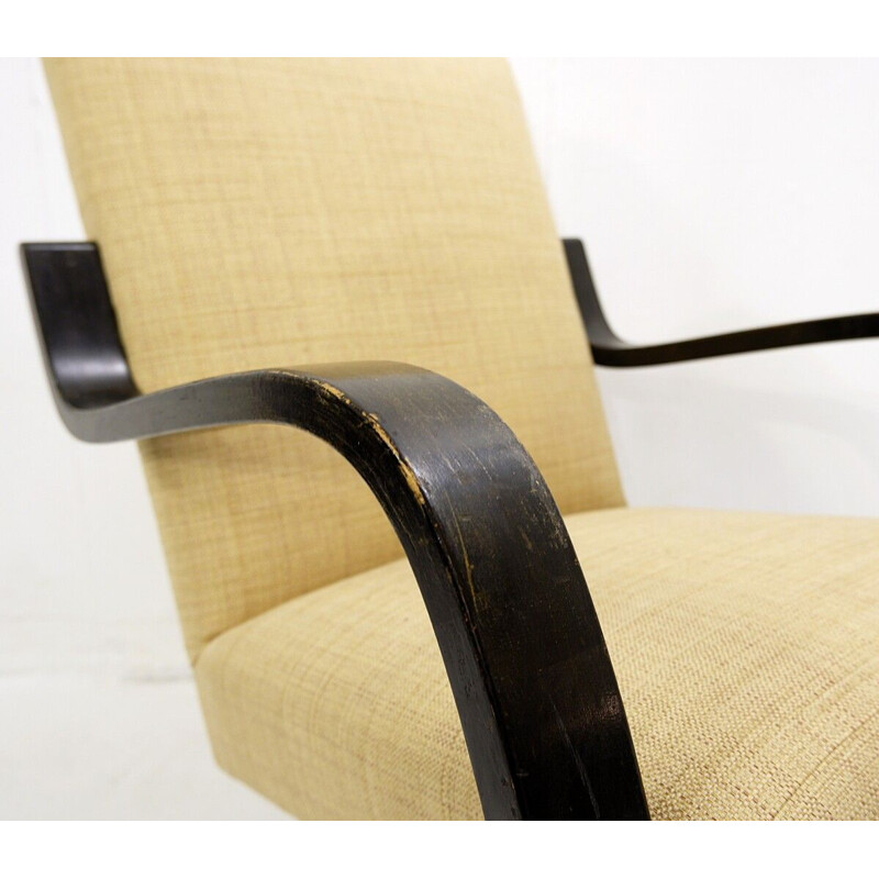 Vintage gebogen houten fauteuil van Alvar Aalto voor Artek 1939