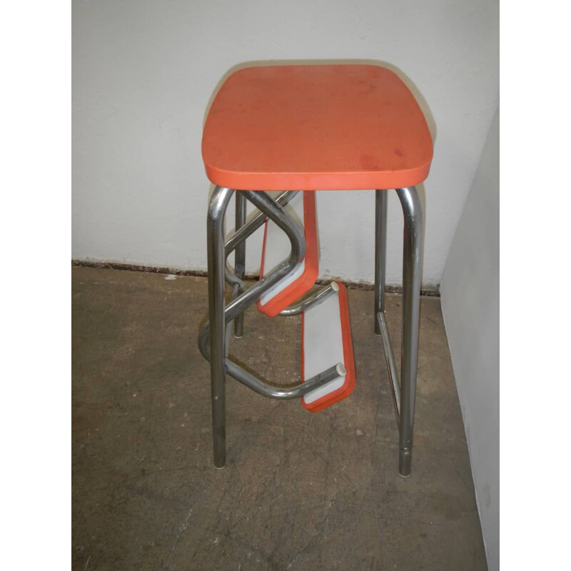 Vintage-Treppenhocker von Ladder