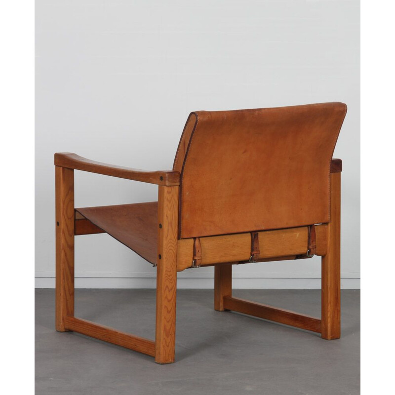 Vintage leather armchair by Karin Mobring for Ikea, model Diana, 1970