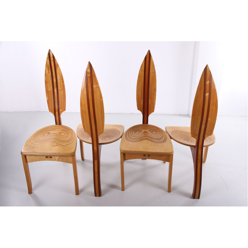 Set of 4 vintage Dining table chair David Haig Australia 1970