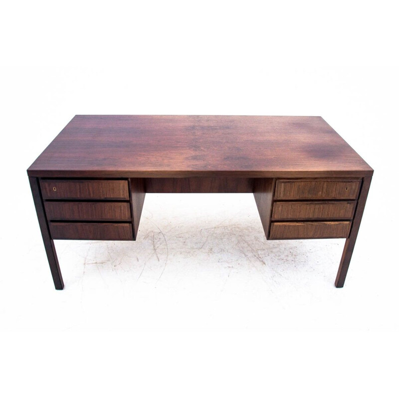 Bureau vintage en palissandre modèle 77 par Omann Jun Danemark 1960