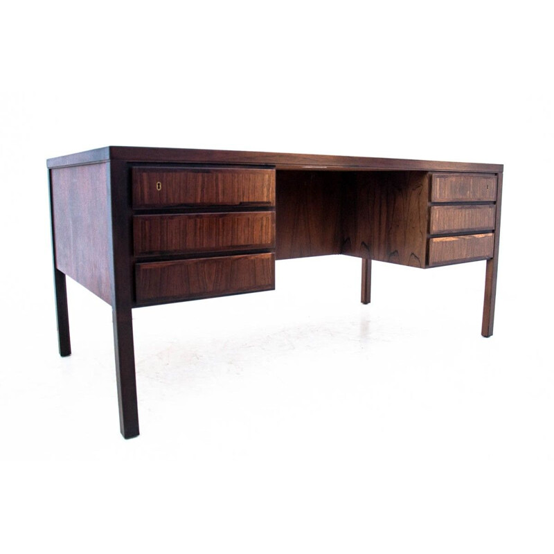 Vintage Rosewood desk model 77 by Omann Jun Denmark 1960s