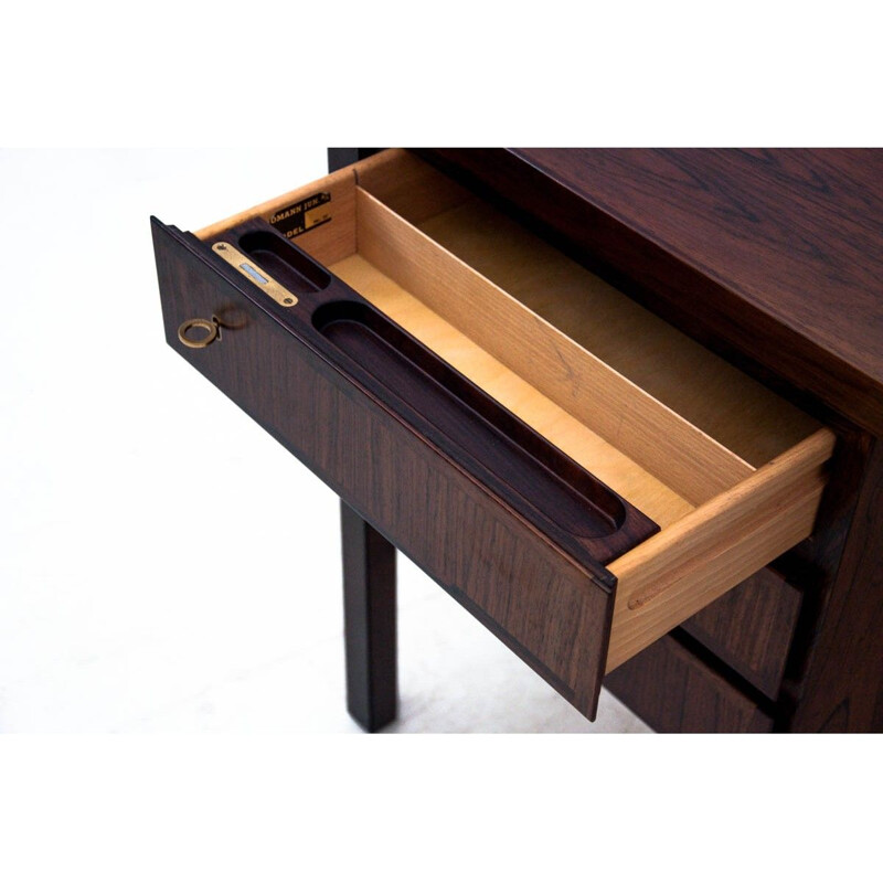 Vintage Rosewood desk model 77 by Omann Jun Denmark 1960s