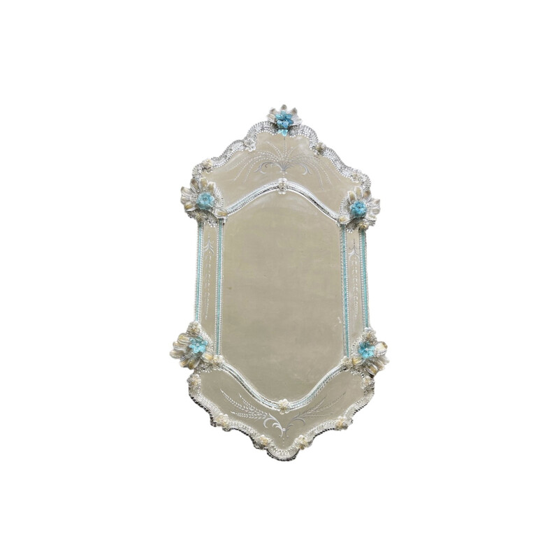 Vintage mirror in murano glass, 1960