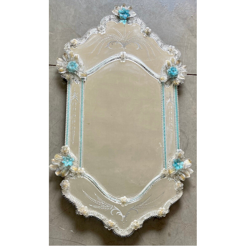 Vintage mirror in murano glass, 1960