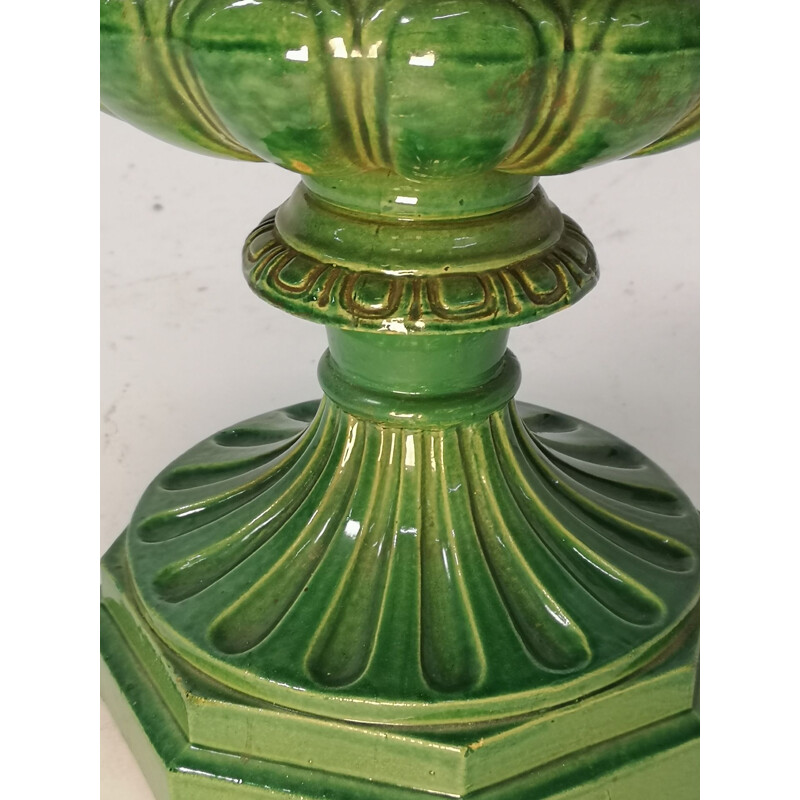 Vintage Zsolnay glazed ceramic turn of the century cachepot