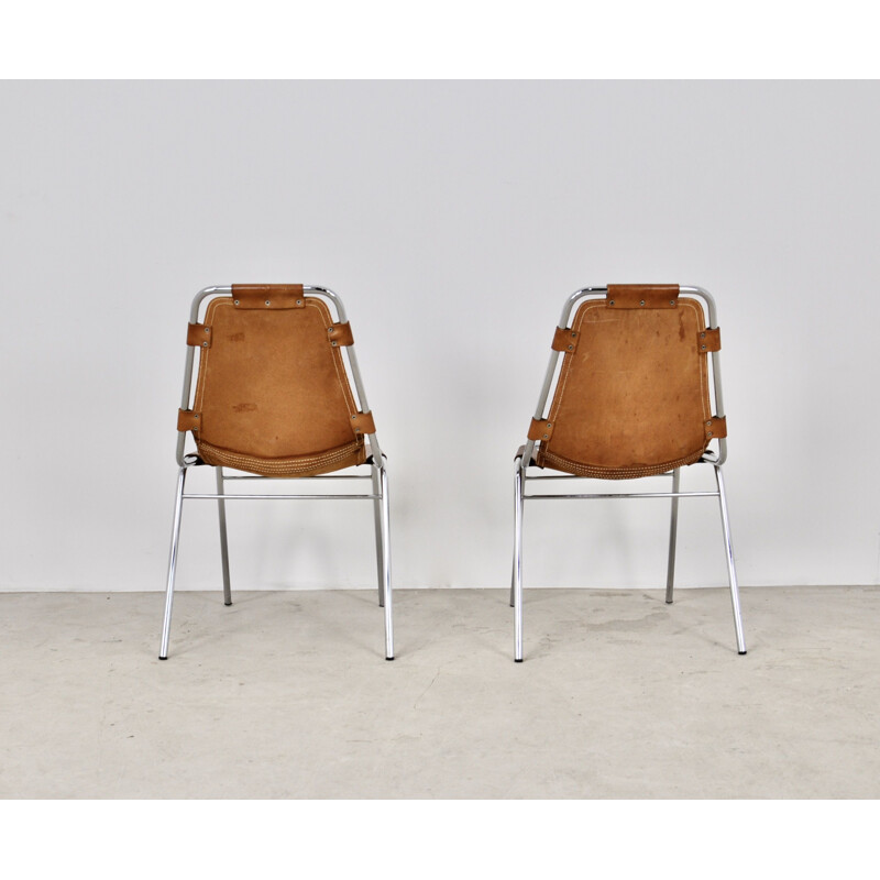 Vintage Pair "Les Arcs" chairs  1960s