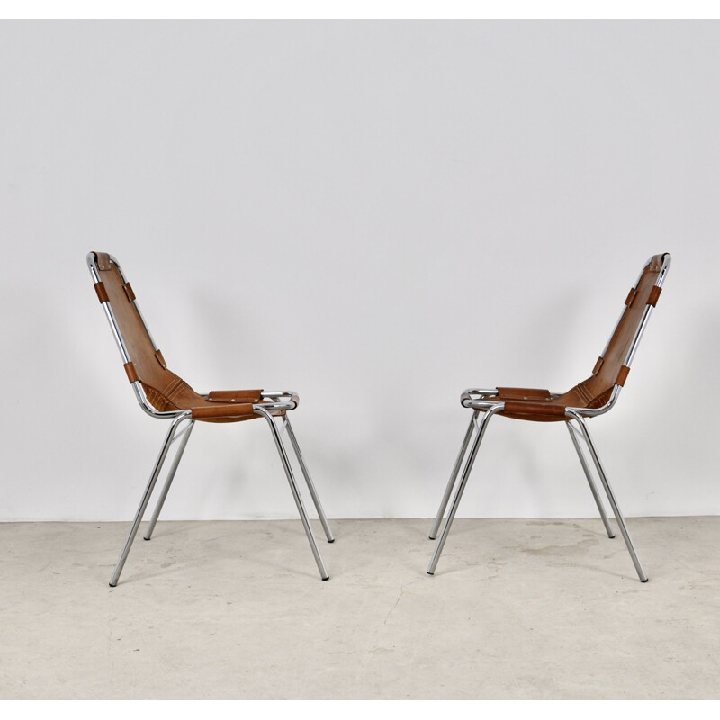 Vintage Pair "Les Arcs" chairs  1960s