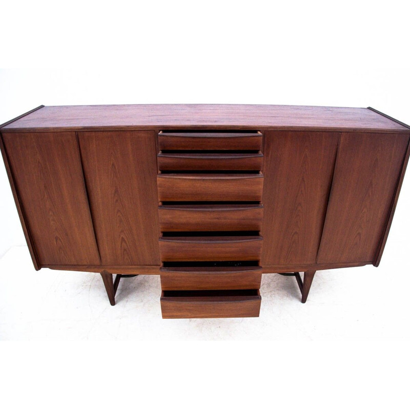 Vintage Teak Highboard, Denmark, 1960s