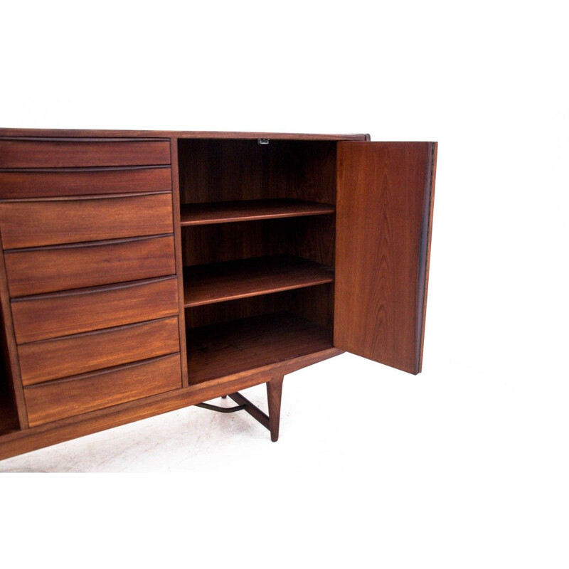 Vintage Teak Highboard, Denmark, 1960s