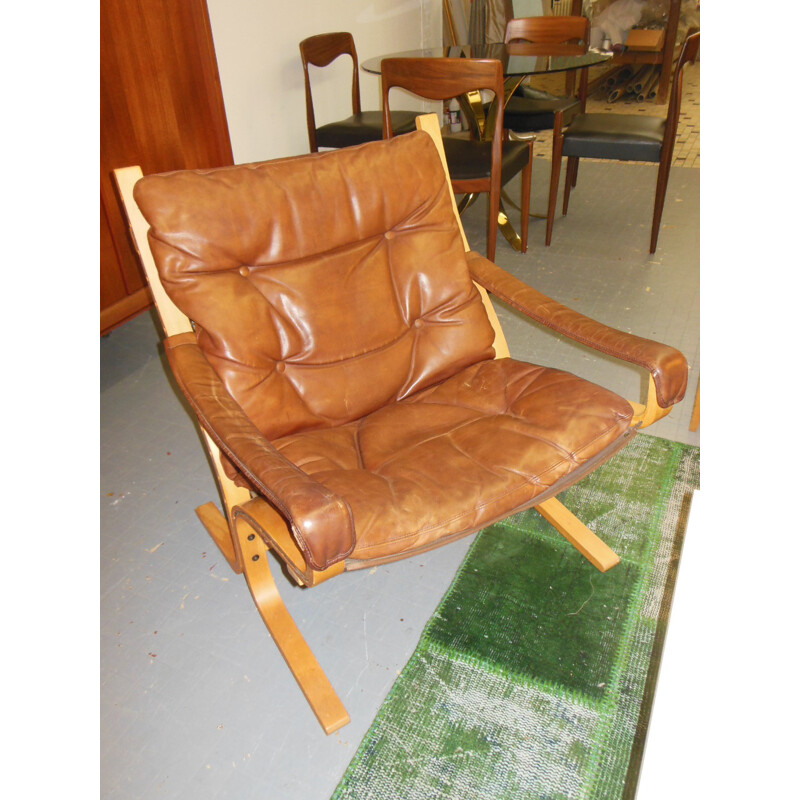 Armchair "Siesta" in leather, Ingmar RELLING - 1970s