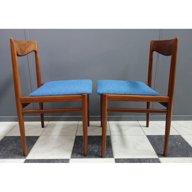 Pair of vintage  dining chairs Palisander Danish 1960s 
