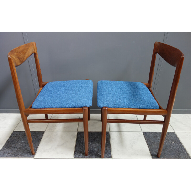 Pair of vintage  dining chairs Palisander Danish 1960s 