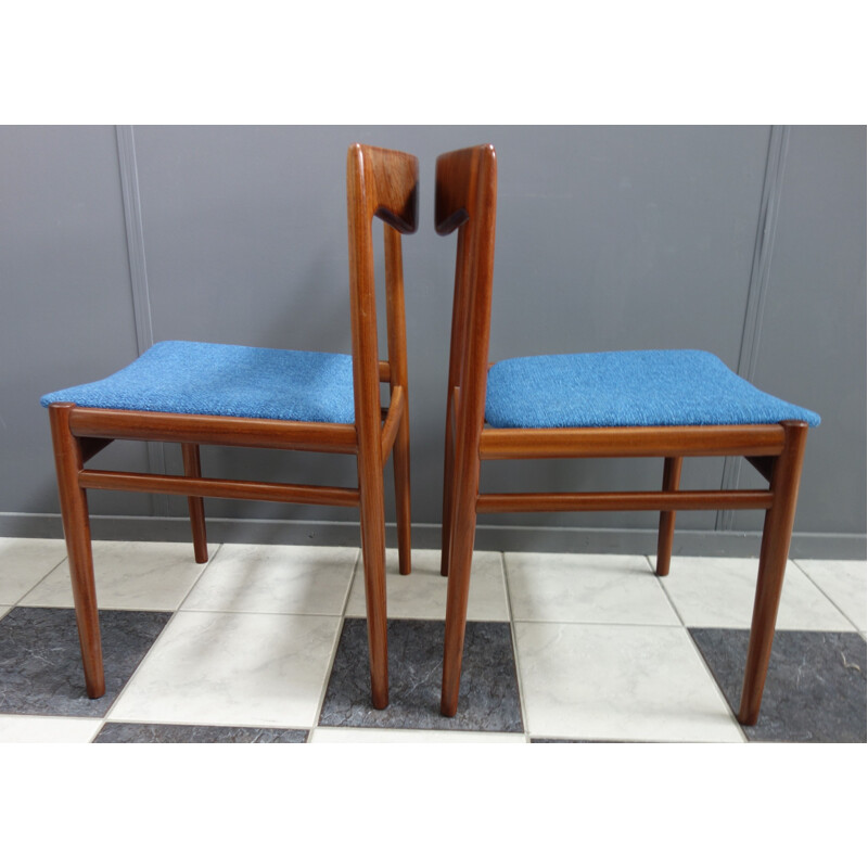 Pair of vintage  dining chairs Palisander Danish 1960s 