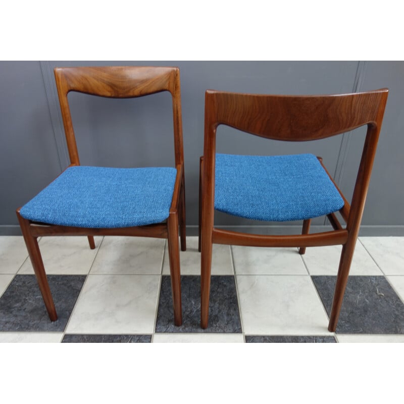 Pair of vintage  dining chairs Palisander Danish 1960s 