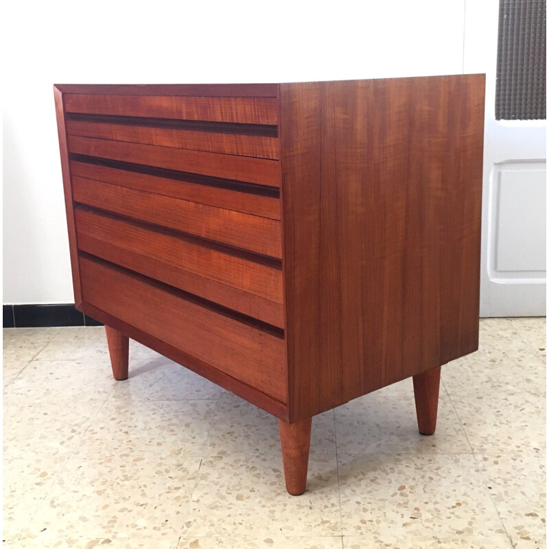 Vintage chest of drawers Scandinavian teak Poul Cadovius 1960
