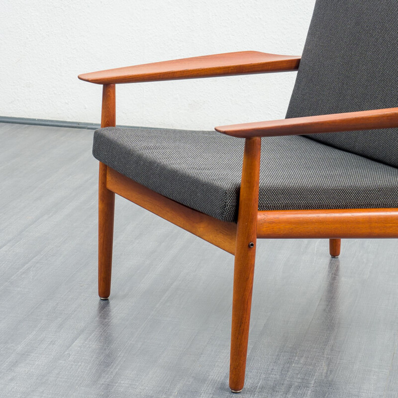 Vintage teak armchair by Glostrup Möbler Denmark 1960