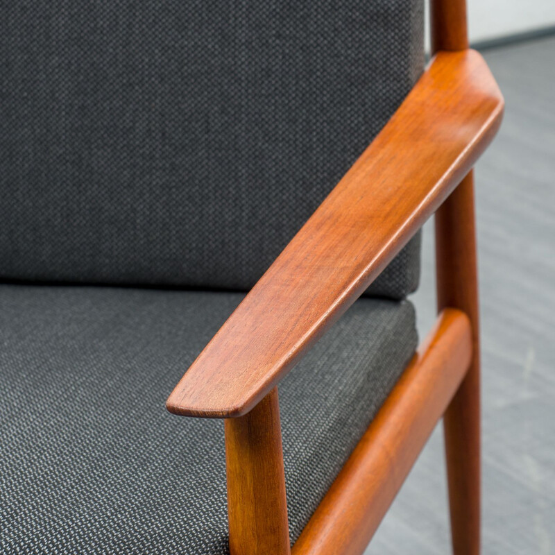 Vintage teak armchair by Glostrup Möbler Denmark 1960