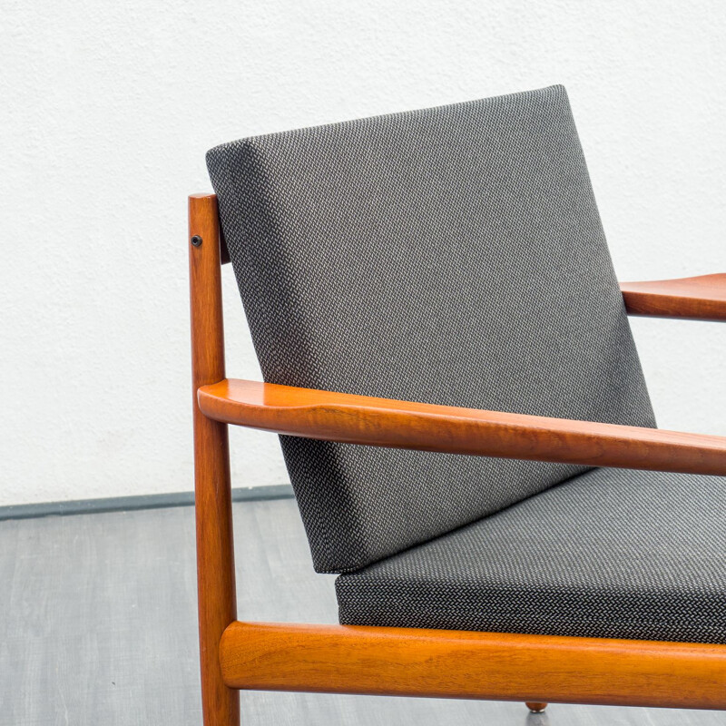 Vintage teak armchair by Glostrup Möbler Denmark 1960