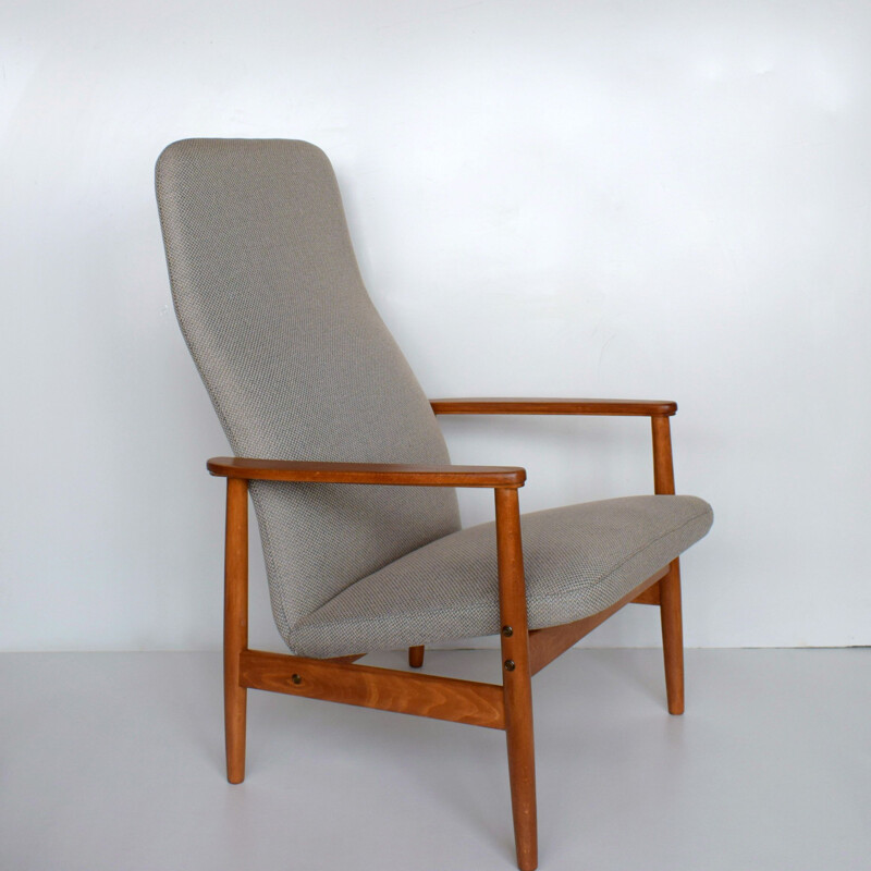 Vintage Scandinavian  armchair with wooden structure 1960s