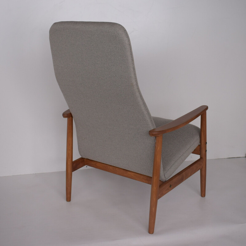 Vintage Scandinavian  armchair with wooden structure 1960s