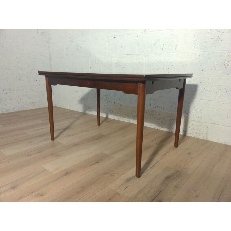 Scandinavian dining table in mahogany - 1960s