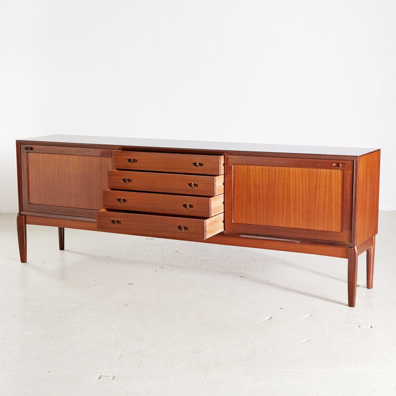 Vintage sideboard mahogany by H. W. Klein 1960s