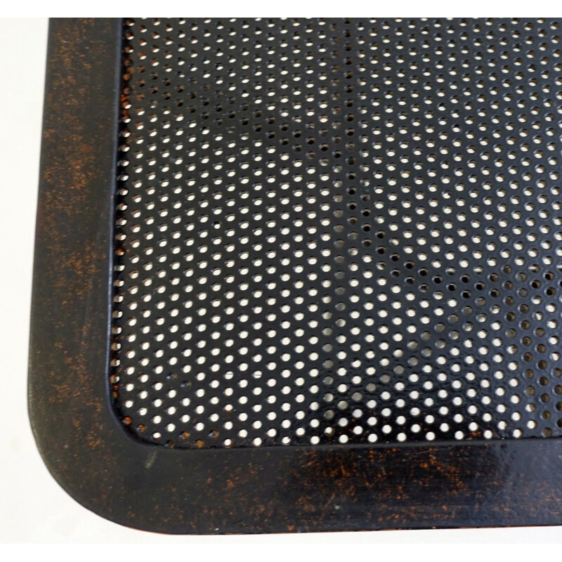 Mesa cuadrada de hierro forjado vintage de Ico parisi