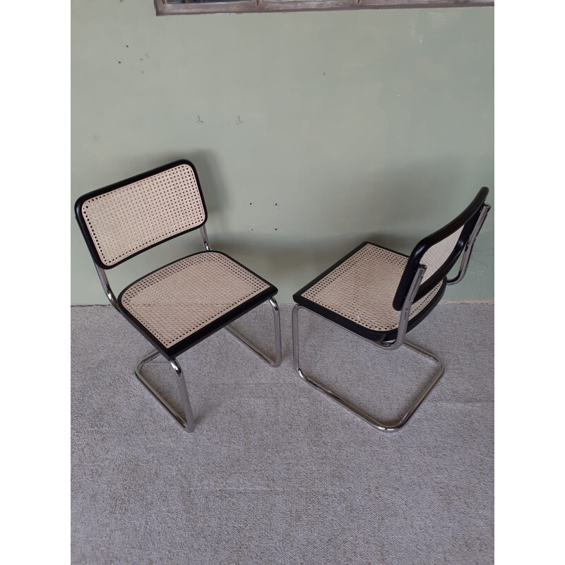 Pair of vintage chairs by Marcel Breuer Italy