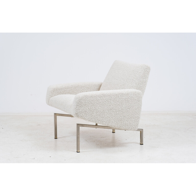 Vintage Tempo fauteuil in stof, Joseph André Motte voor Steiner 1960