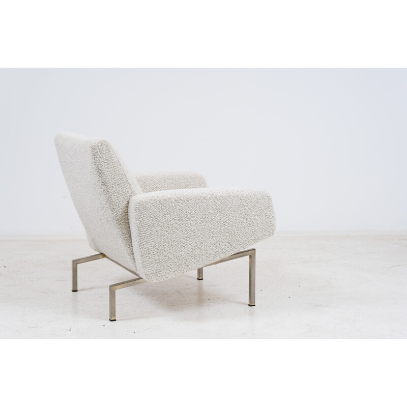 Vintage Tempo fauteuil in stof, Joseph André Motte voor Steiner 1960