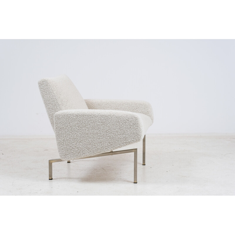 Fauteuil vintage Tempo en tissu, Joseph André Motte pour Steiner 1960