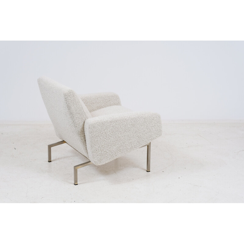 Vintage Tempo fauteuil in stof, Joseph André Motte voor Steiner 1960