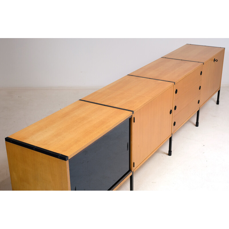 Vintage sideboard by ARP Guariche Motte Mortier 1950s