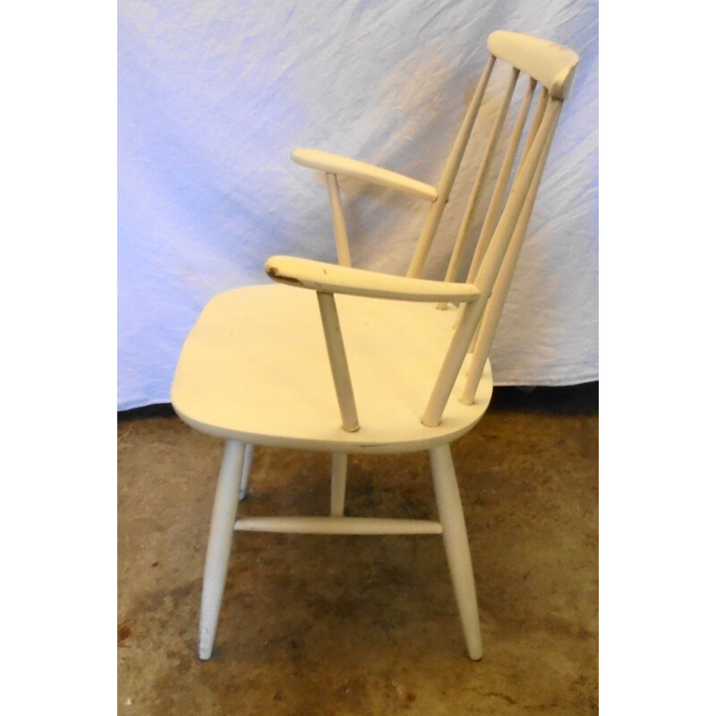 Fauteuil a barreaux vintage scandinave  1960