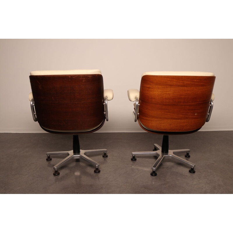 Pairs of vintage office chairs by Karl Dittert Switzerland 1960