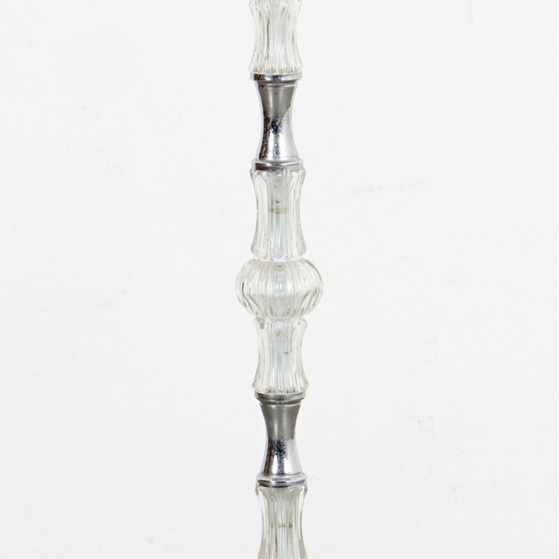 Vintage glass floor lamp