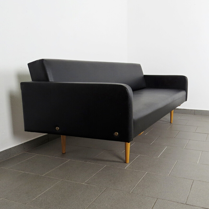 Vintage leatherette sofa