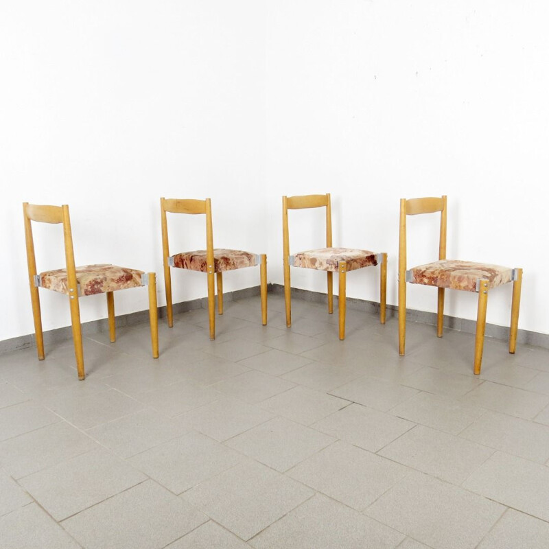 4 vintage chairs by Miroslav Navratil