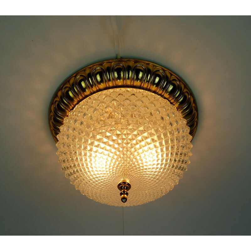 Vintage ceiling lamp by Soelken-Leuchten Arnsberg 1970s