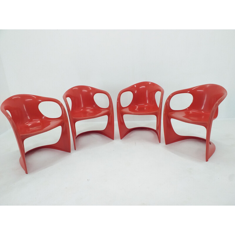 Set of 4 chairs vintage by Alexander Begge Germany 1970s