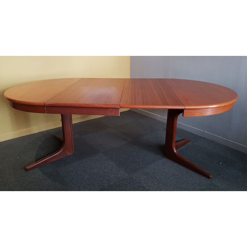 Vintage extendable table by niels koefoed denmark 1960s